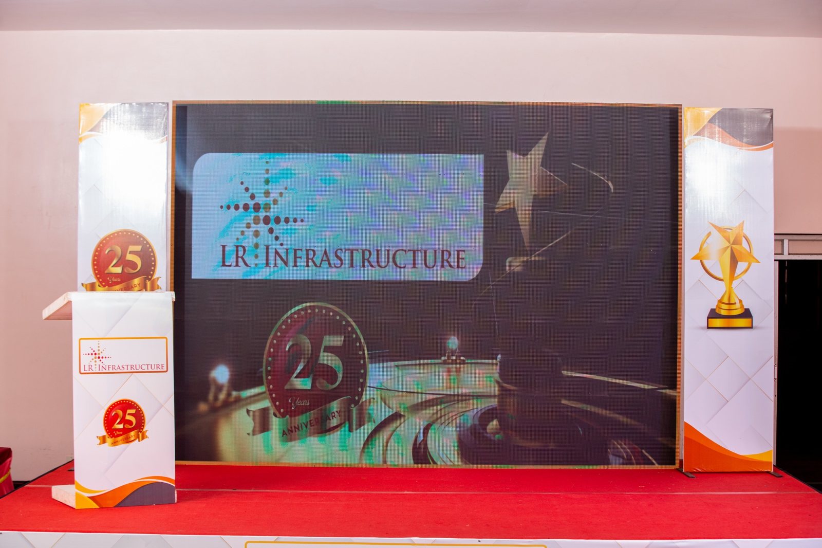 LR Infrastructure anniversary event stage